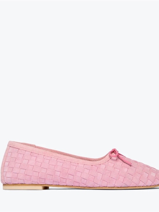 Freda Salvador Shoes - Freda Salvador Jada Pink Woven Ballet Flat
